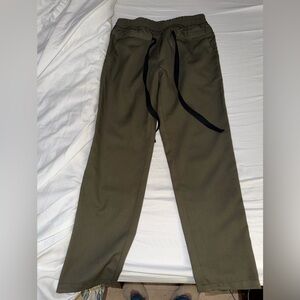 THE KOOPLES 
Elasticated-Waist Straight-Leg Cotton Trousers